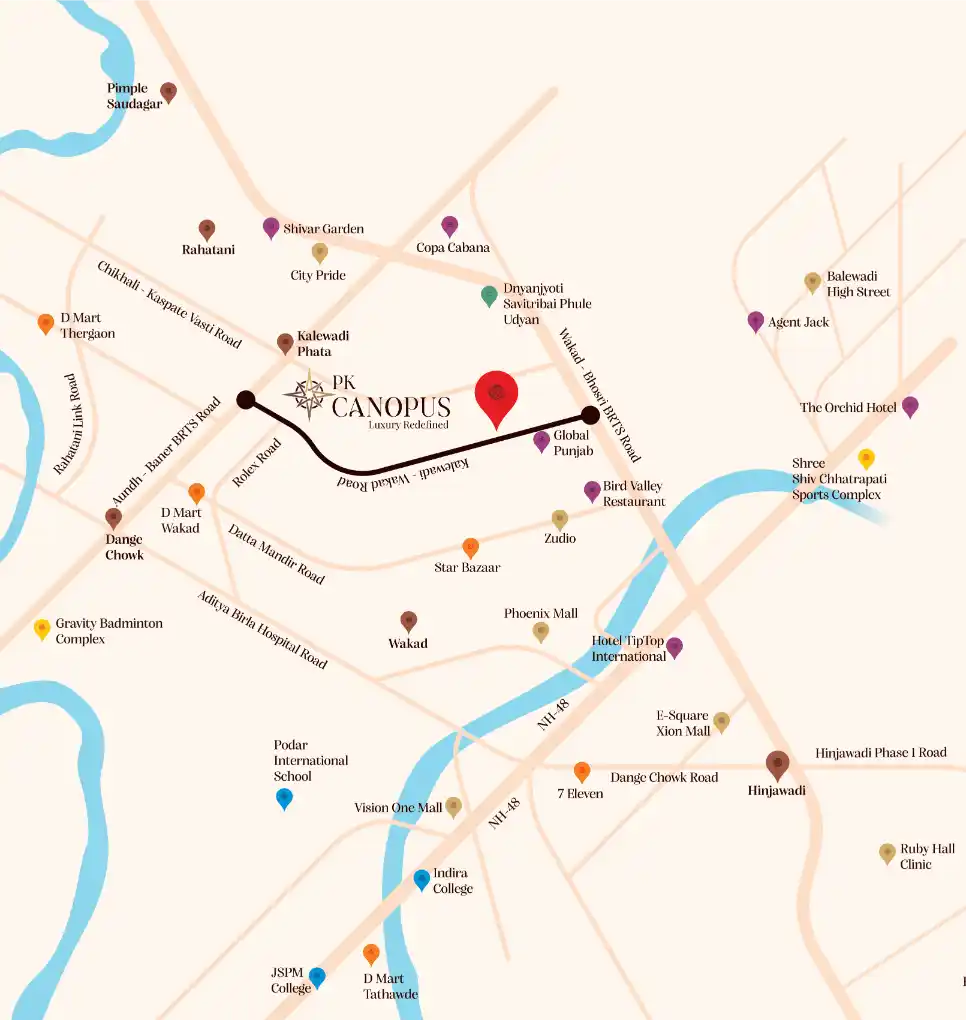 PK Canopus Location Map